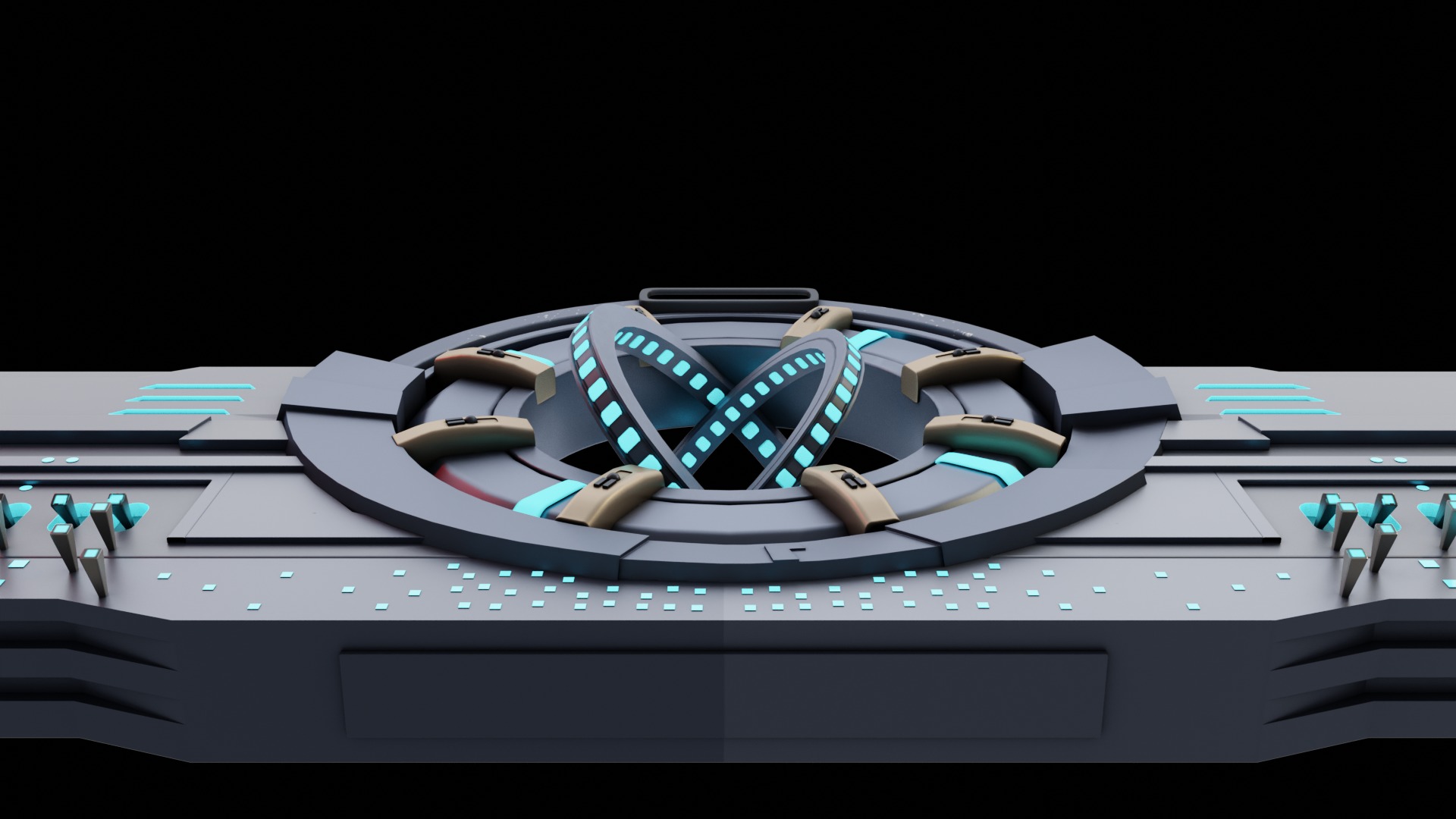 Sci-Fi Alien Spaceship 3D model_15