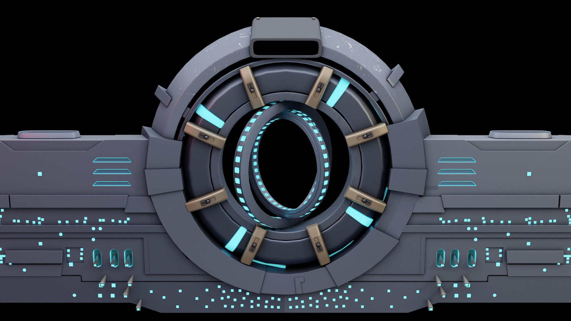 Sci-Fi Alien Spaceship 3D model_5