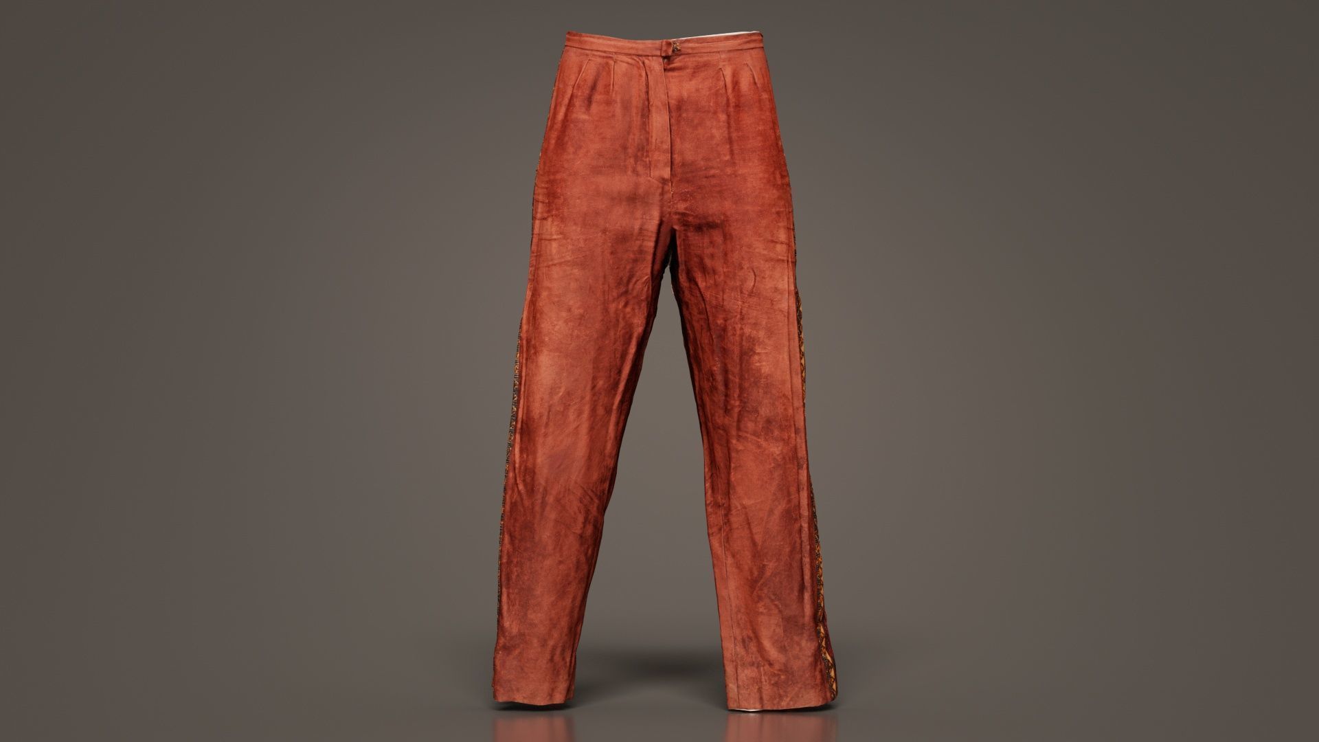 Indian Trousers Low-poly 3D model_5