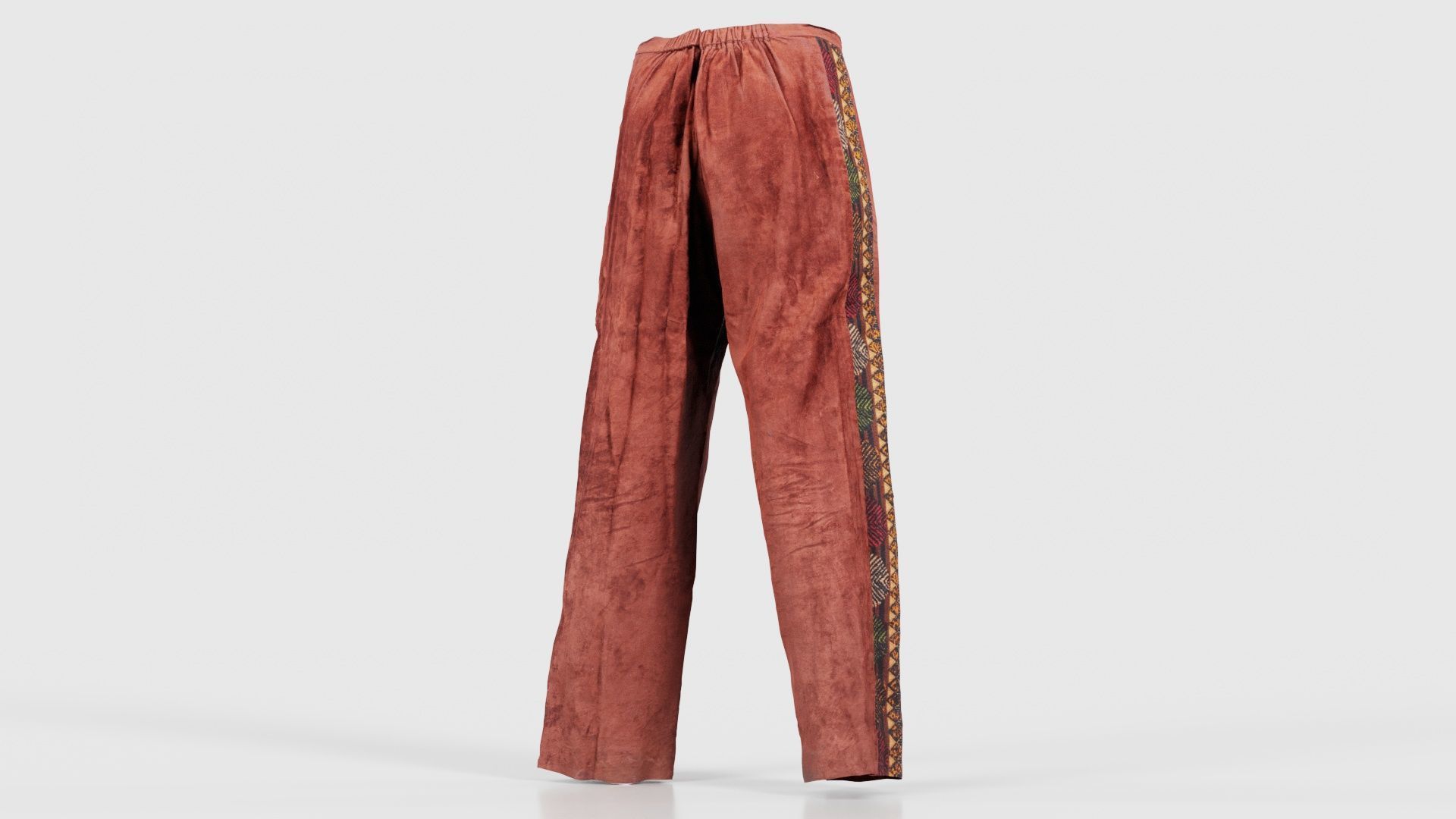 Indian Trousers Low-poly 3D model_20