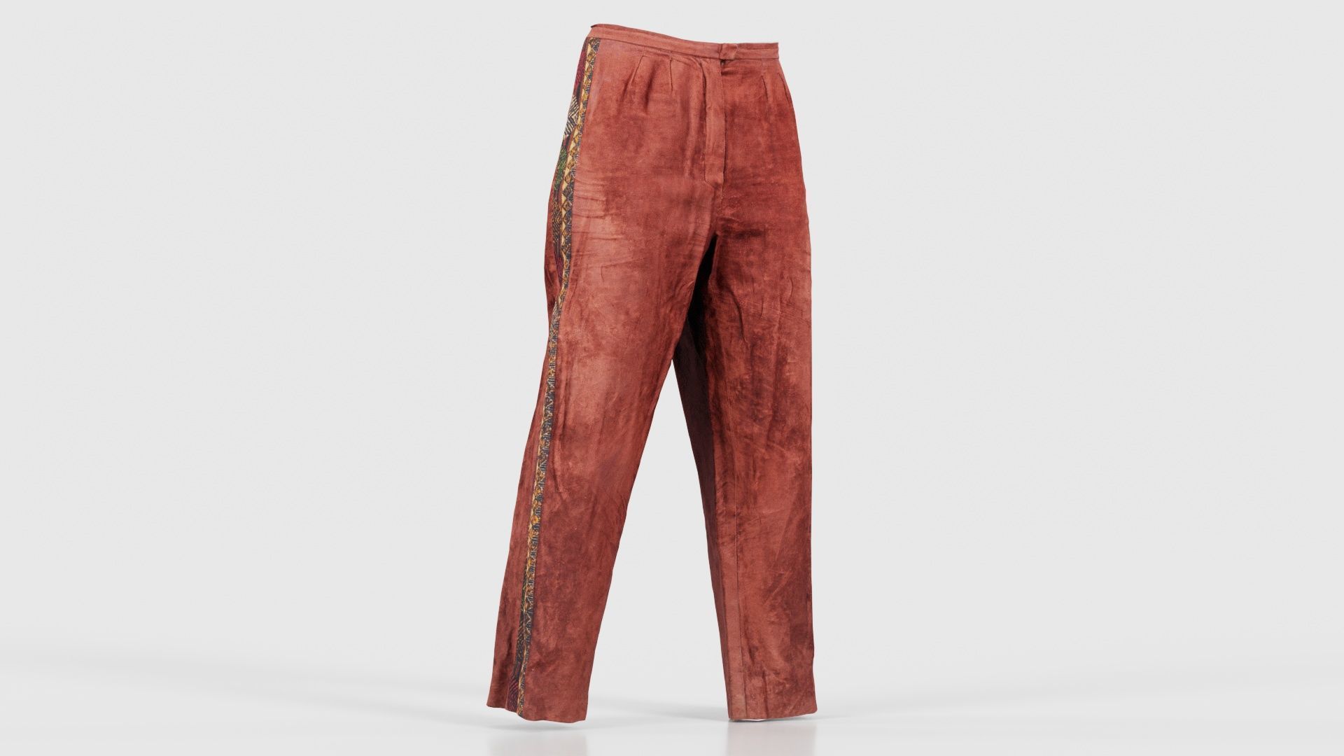 Indian Trousers Low-poly 3D model_16