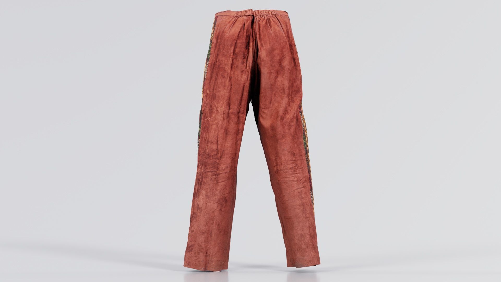 Indian Trousers Low-poly 3D model_2
