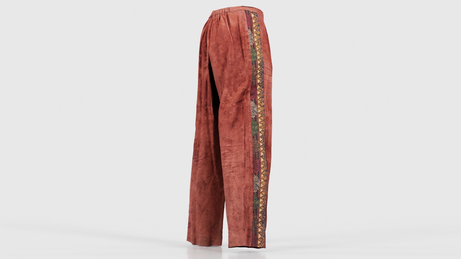 Indian Trousers Low-poly 3D model_19