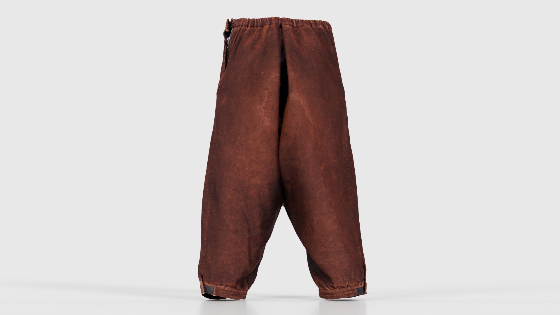 Organic Trousers Low-poly 3D model_21