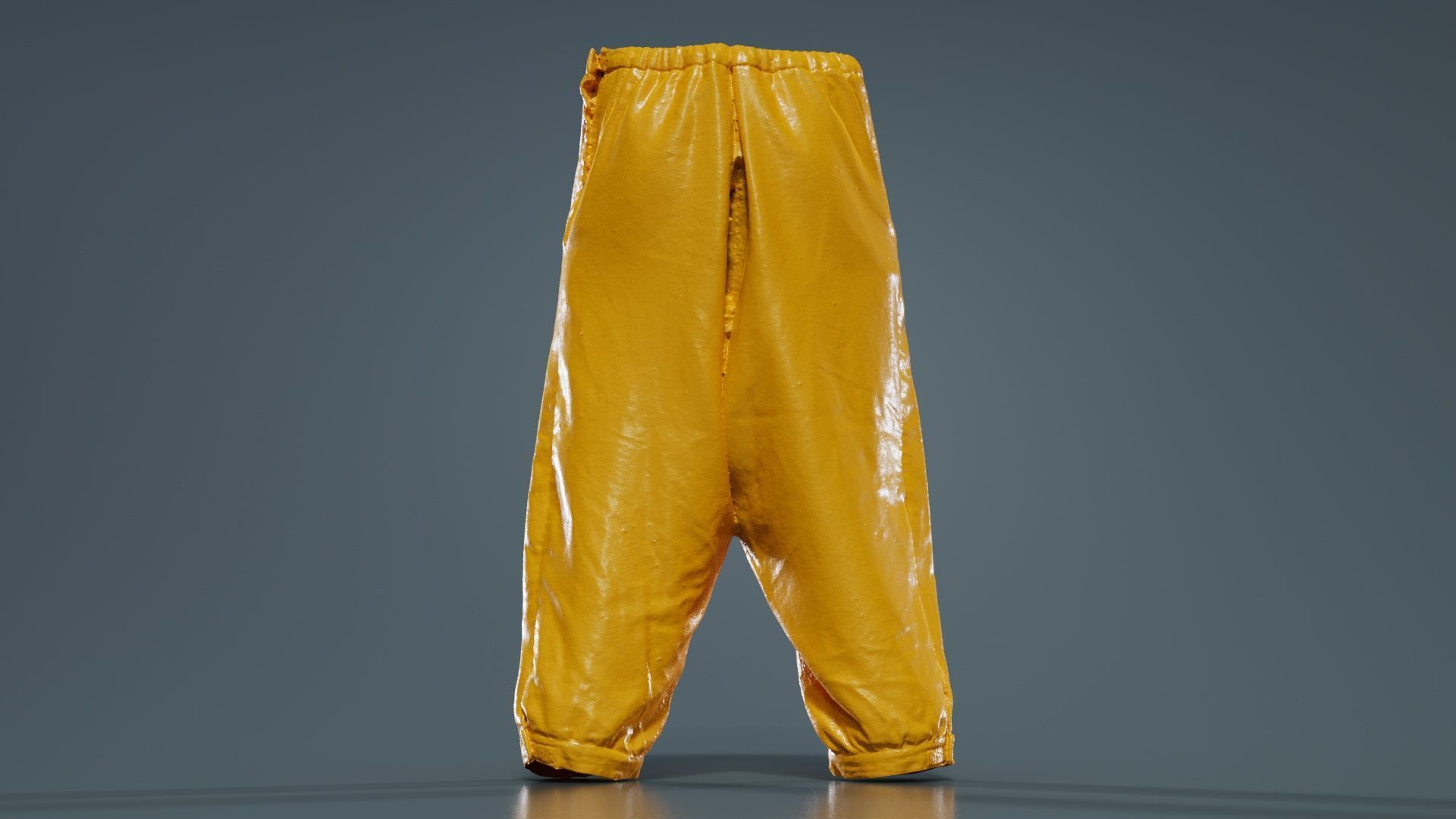 Organic Trousers Low-poly 3D model_13