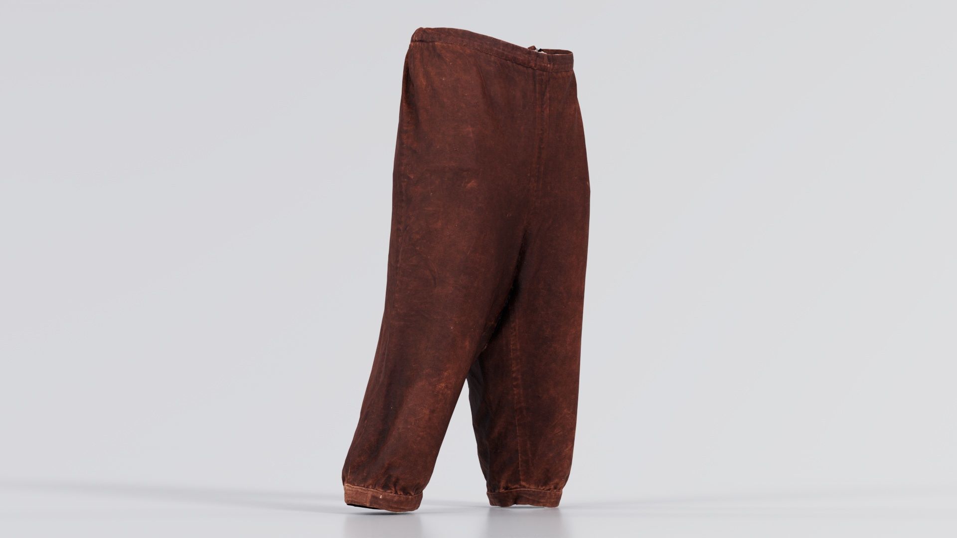Organic Trousers Low-poly 3D model_4