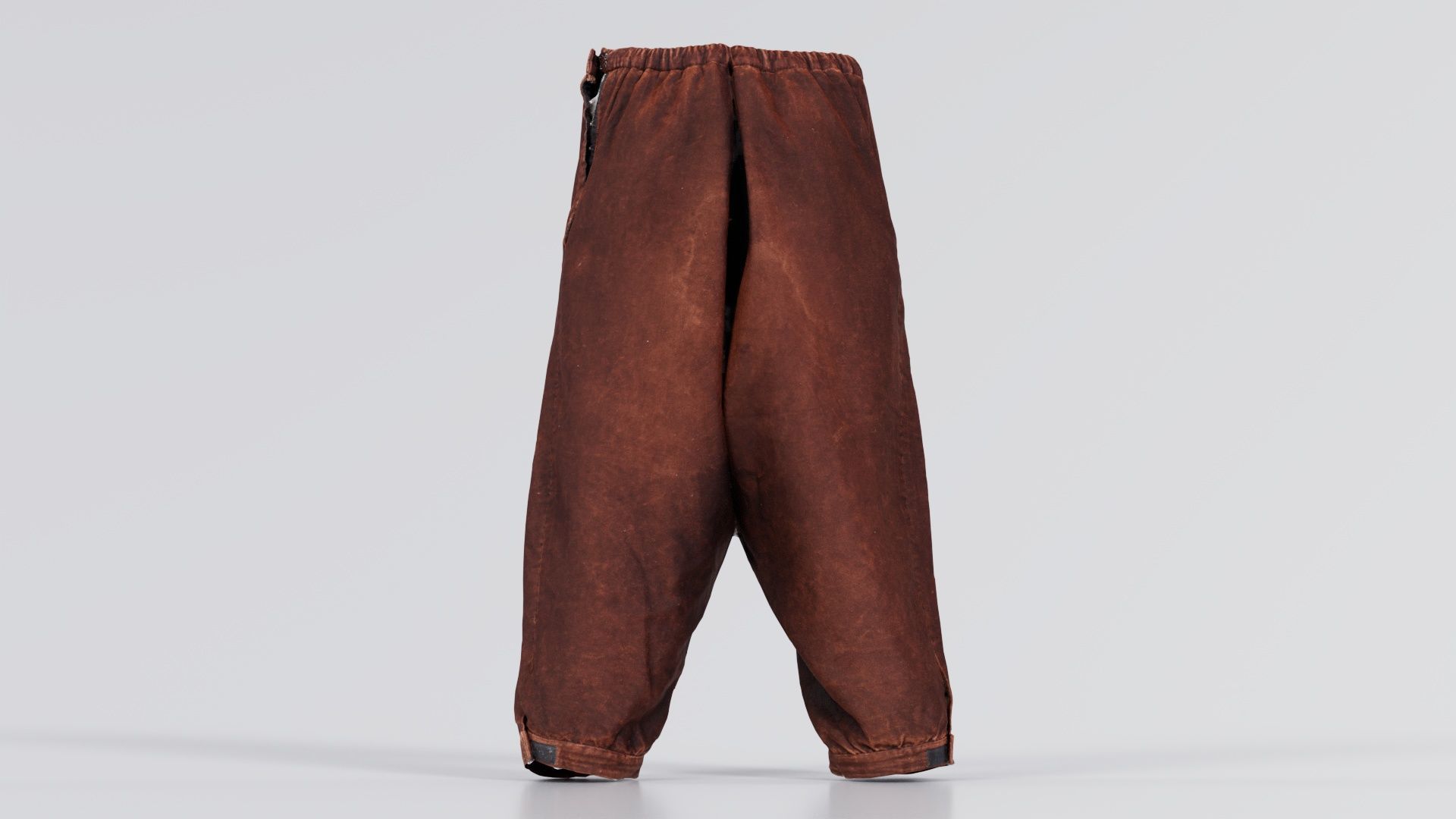 Organic Trousers Low-poly 3D model_6
