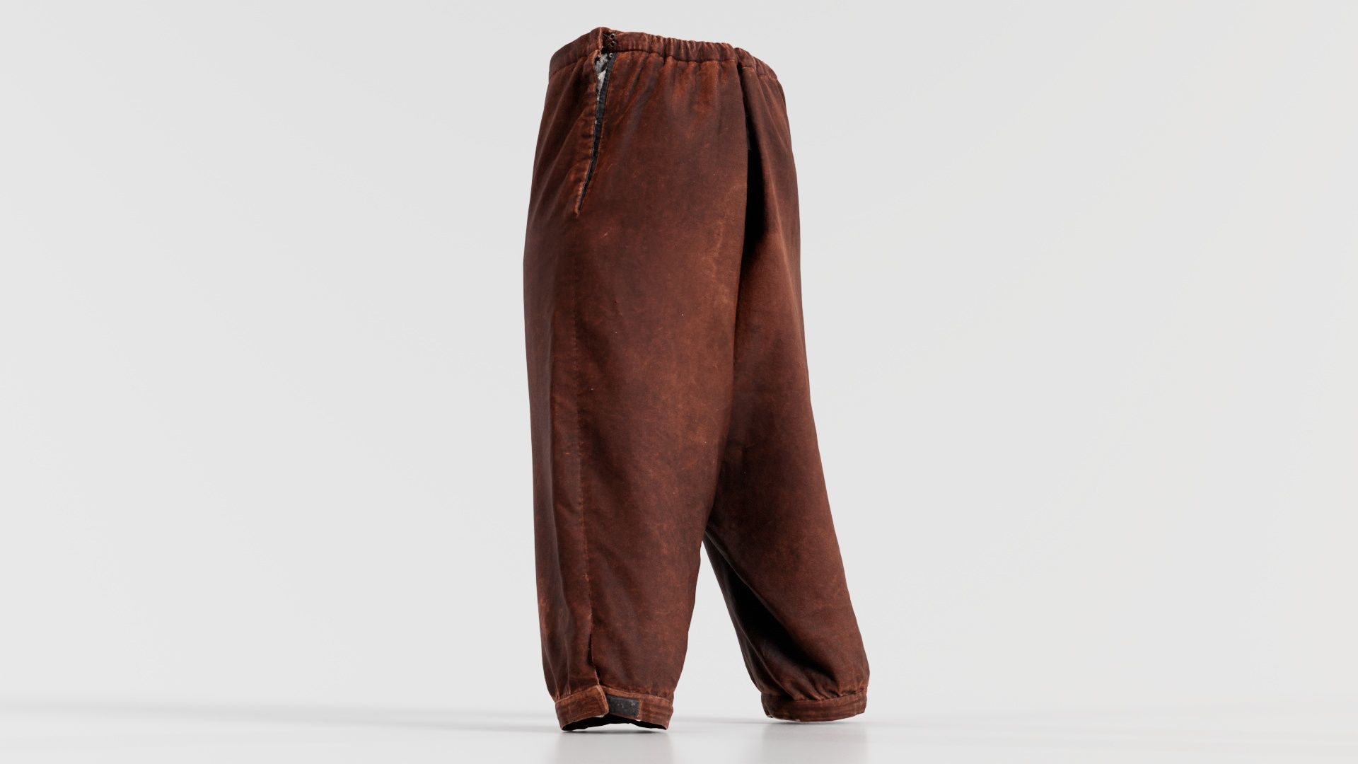 Organic Trousers Low-poly 3D model_7