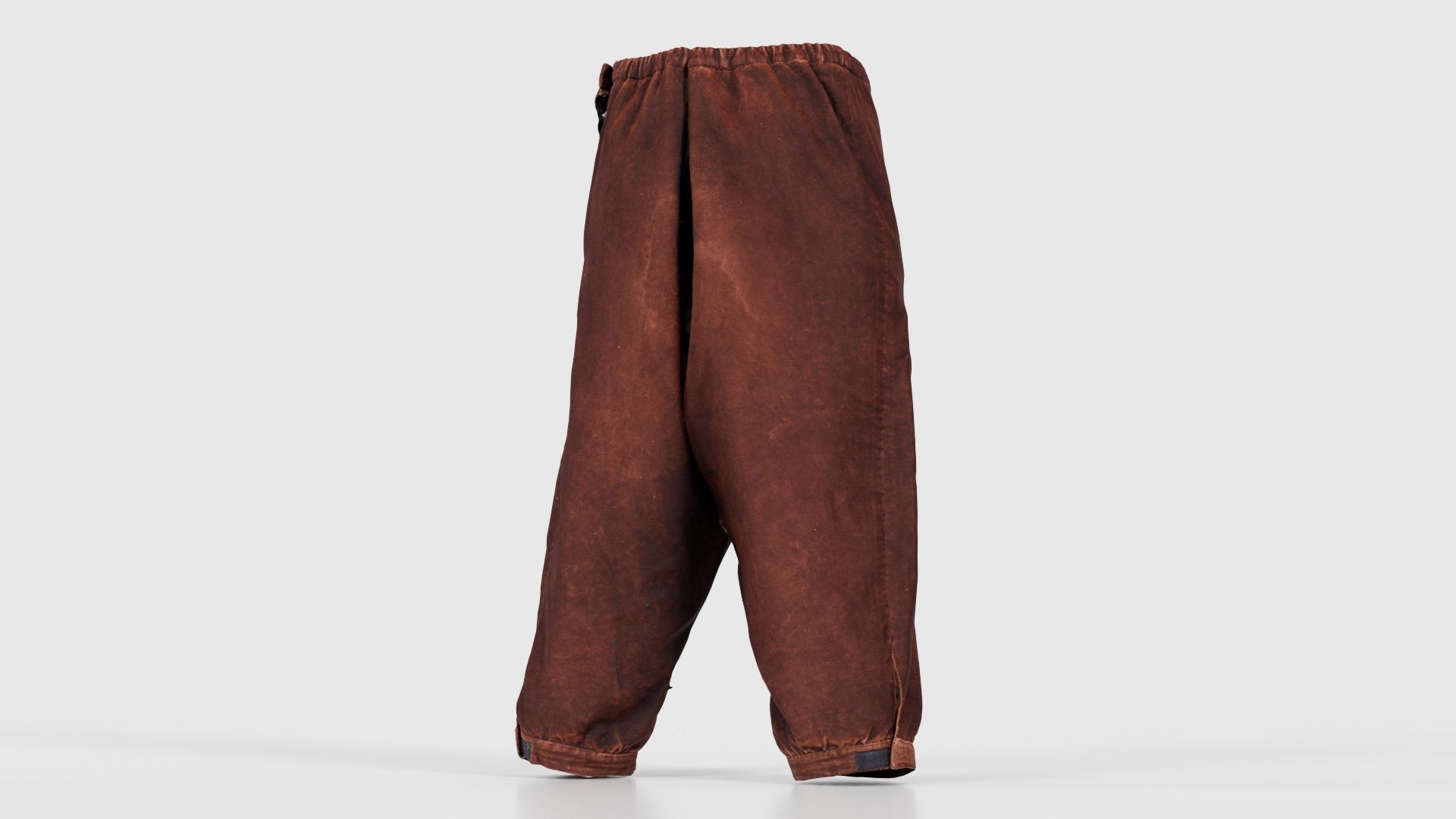 Organic Trousers Low-poly 3D model_20