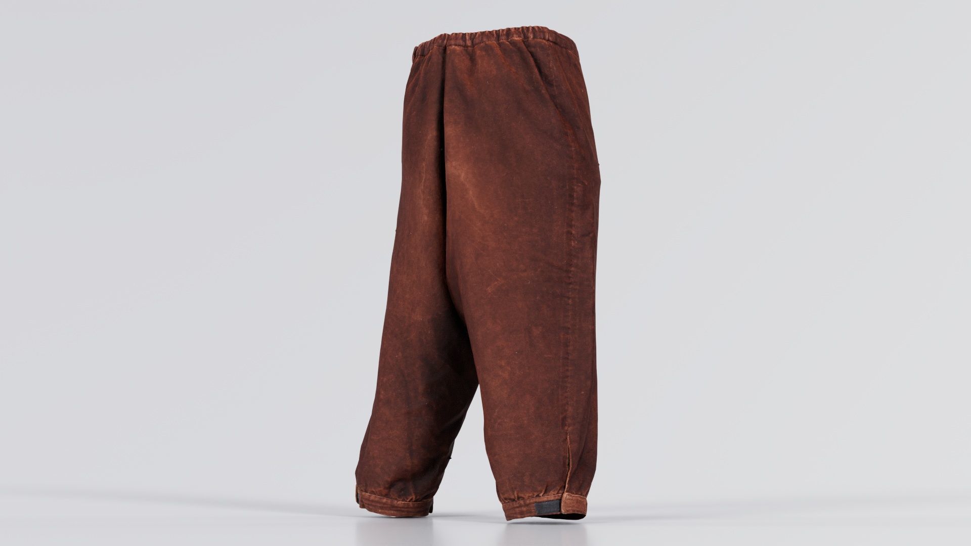 Organic Trousers Low-poly 3D model_1