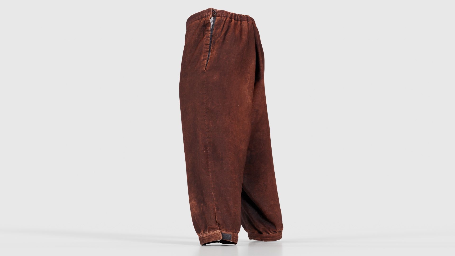 Organic Trousers Low-poly 3D model_23