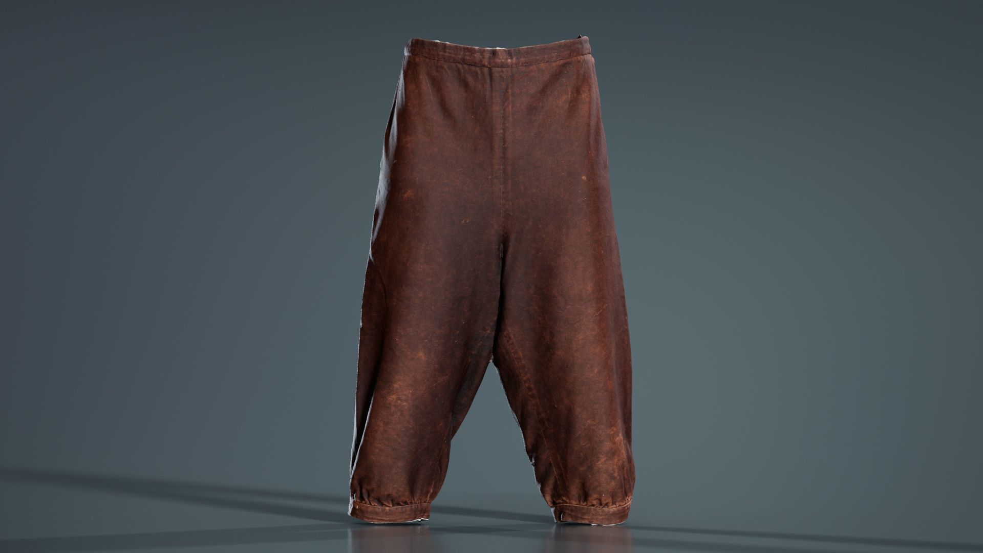 Organic Trousers Low-poly 3D model_2