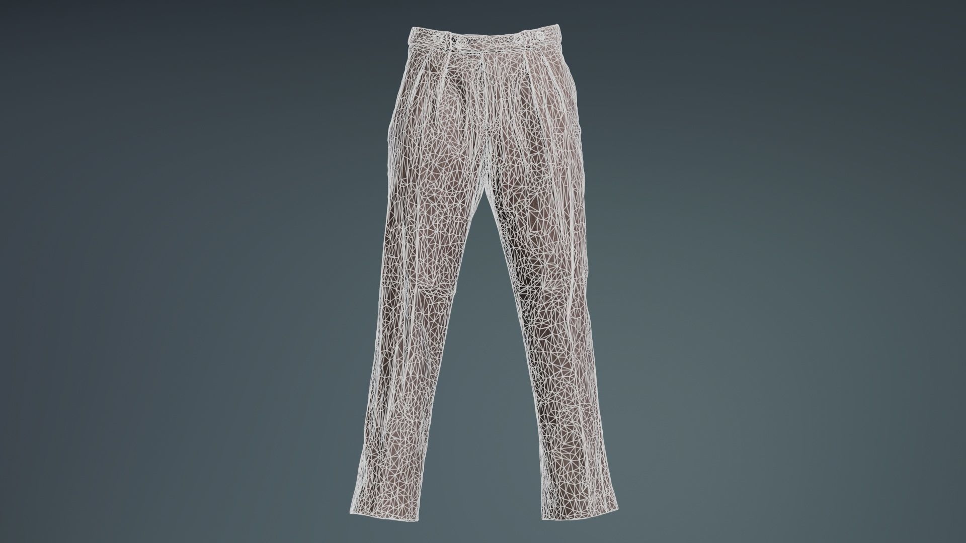 Peaky Blinders Trousers Low-poly 3D model_9