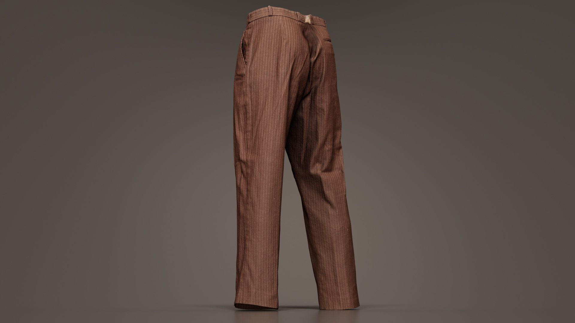 Peaky Blinders Trousers Low-poly 3D model_2