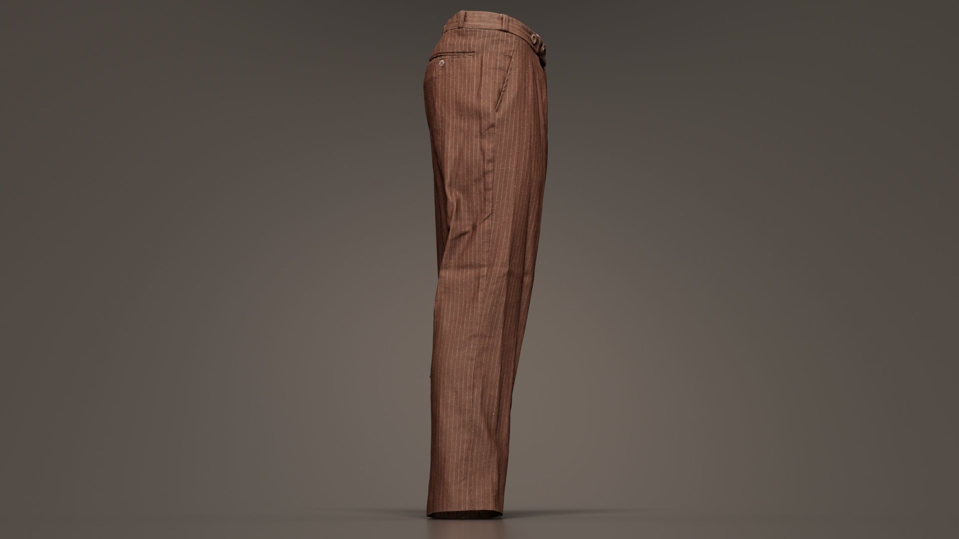 Peaky Blinders Trousers Low-poly 3D model_7
