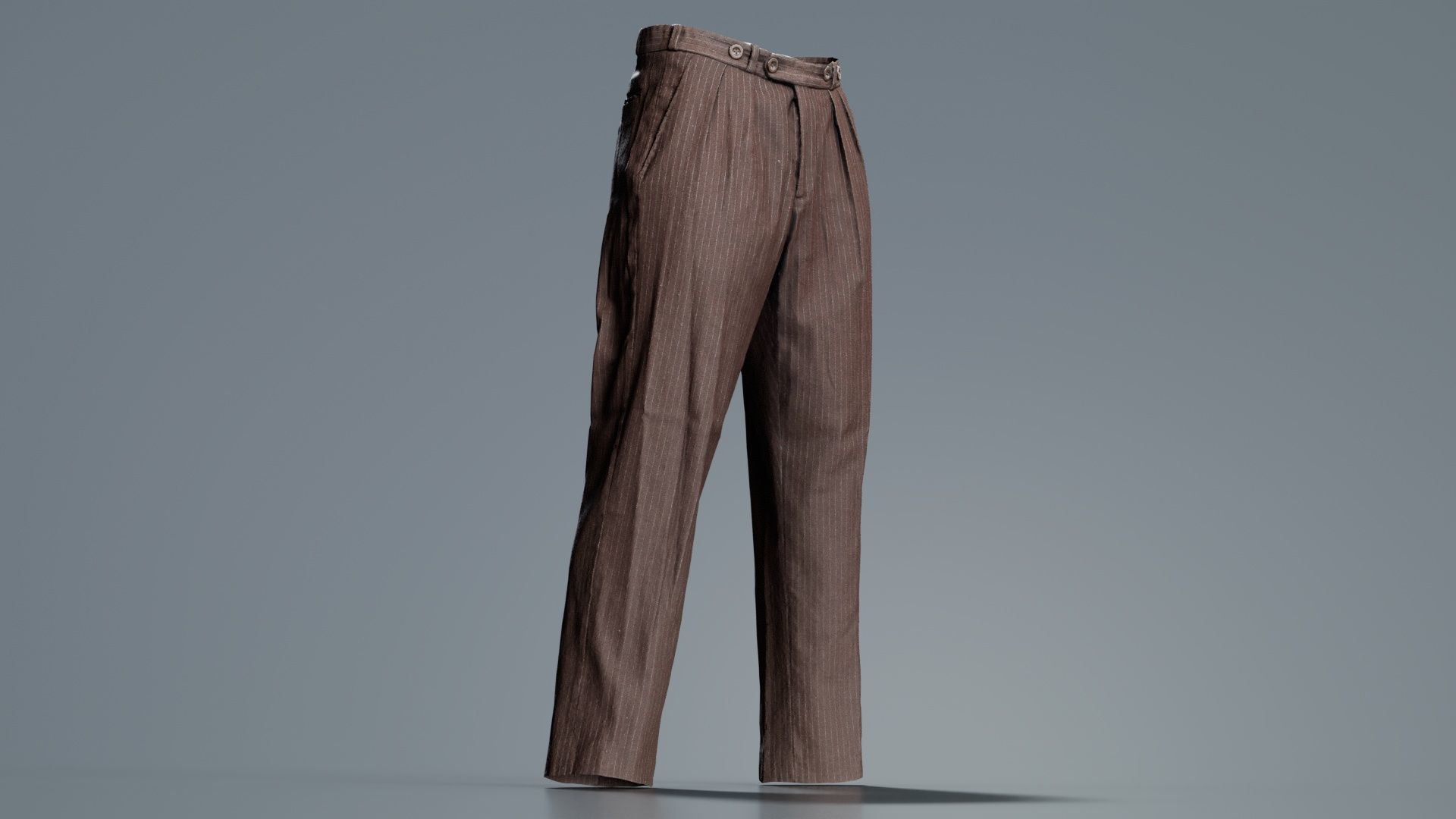 Peaky Blinders Trousers Low-poly 3D model_6