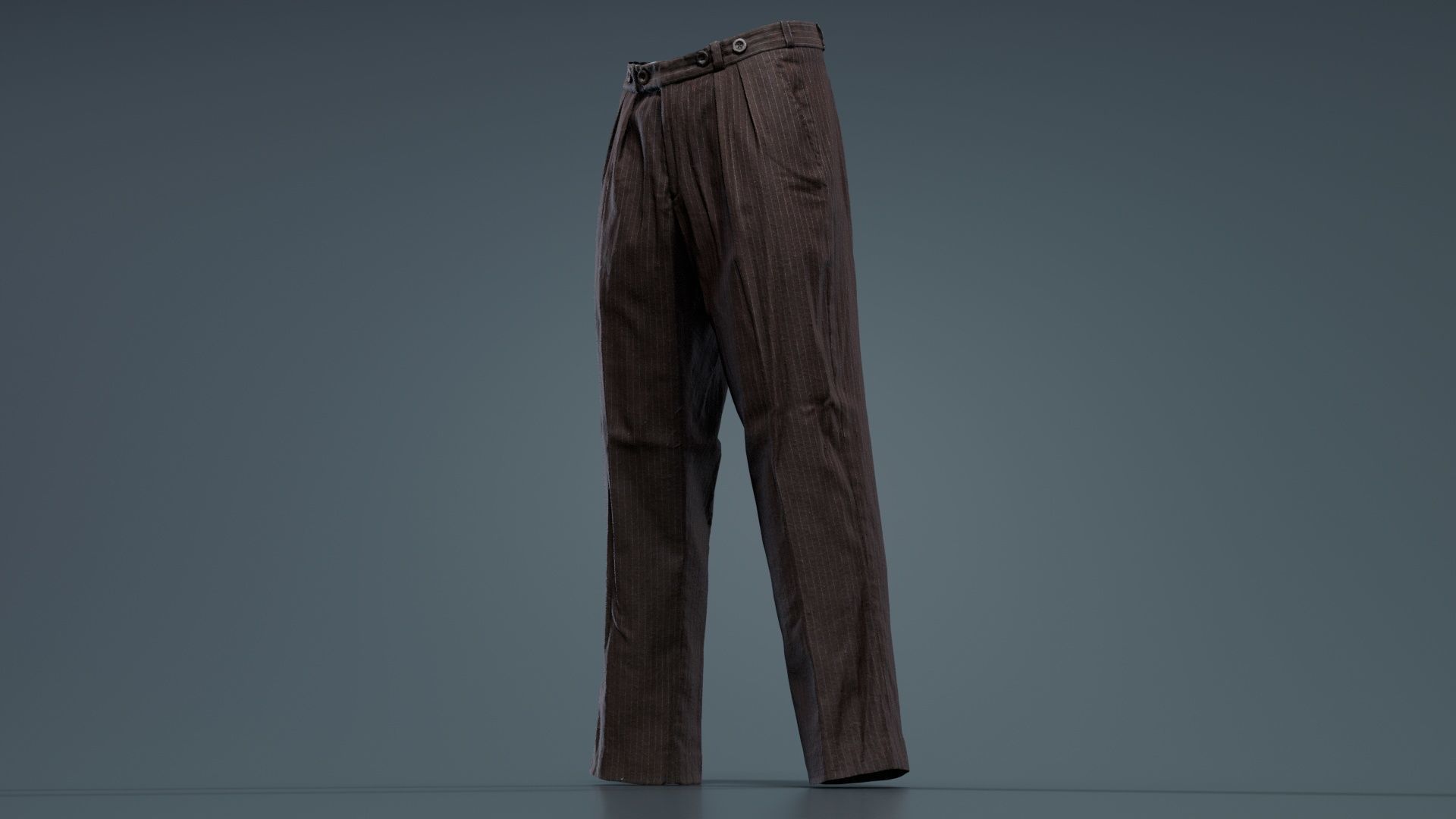 Peaky Blinders Trousers Low-poly 3D model_5