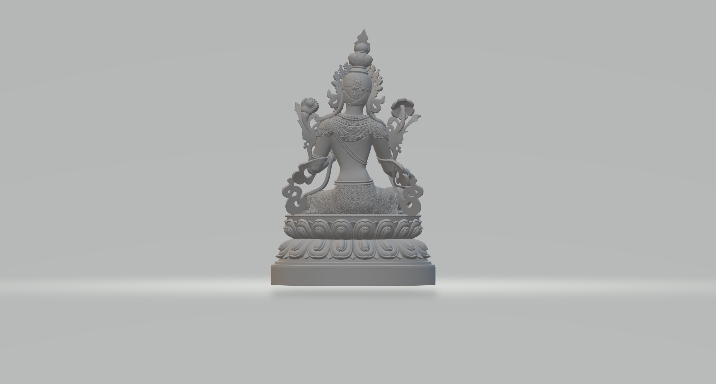 Green Tara Avalokitesvara Bodhisattva 3D print model_2
