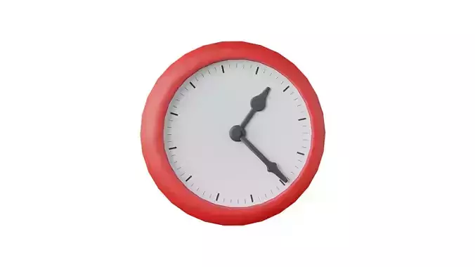 3D Wall Clock With Rig