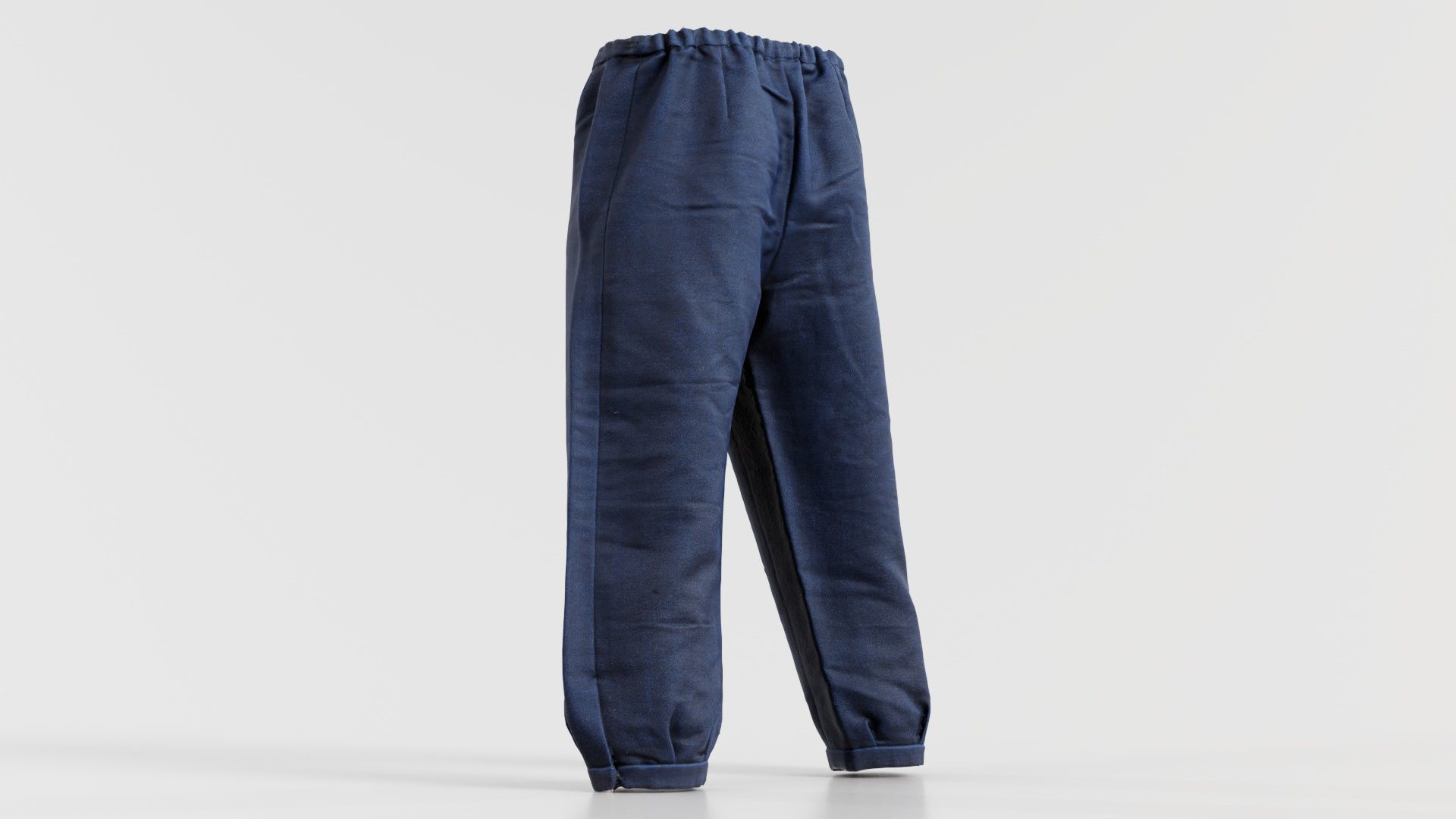 Red Stud Trousers Low-poly 3D model_2