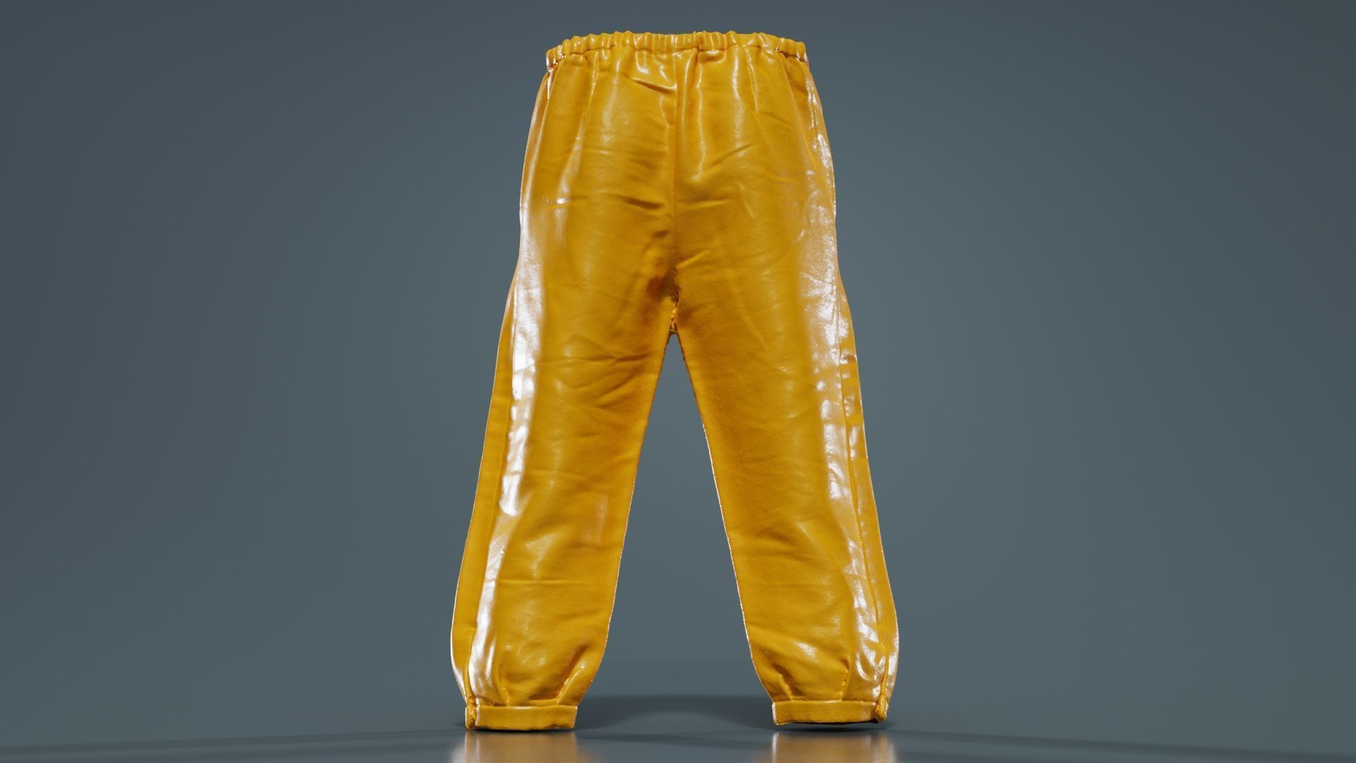 Red Stud Trousers Low-poly 3D model_13