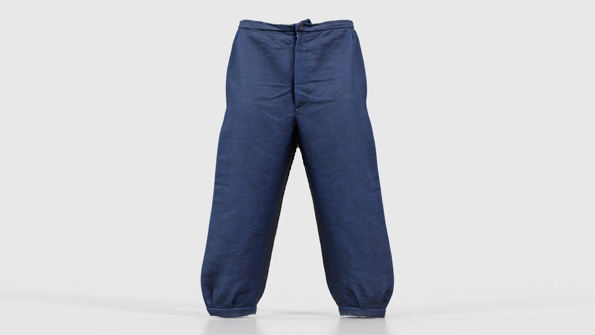 Red Stud Trousers Low-poly 3D model_15