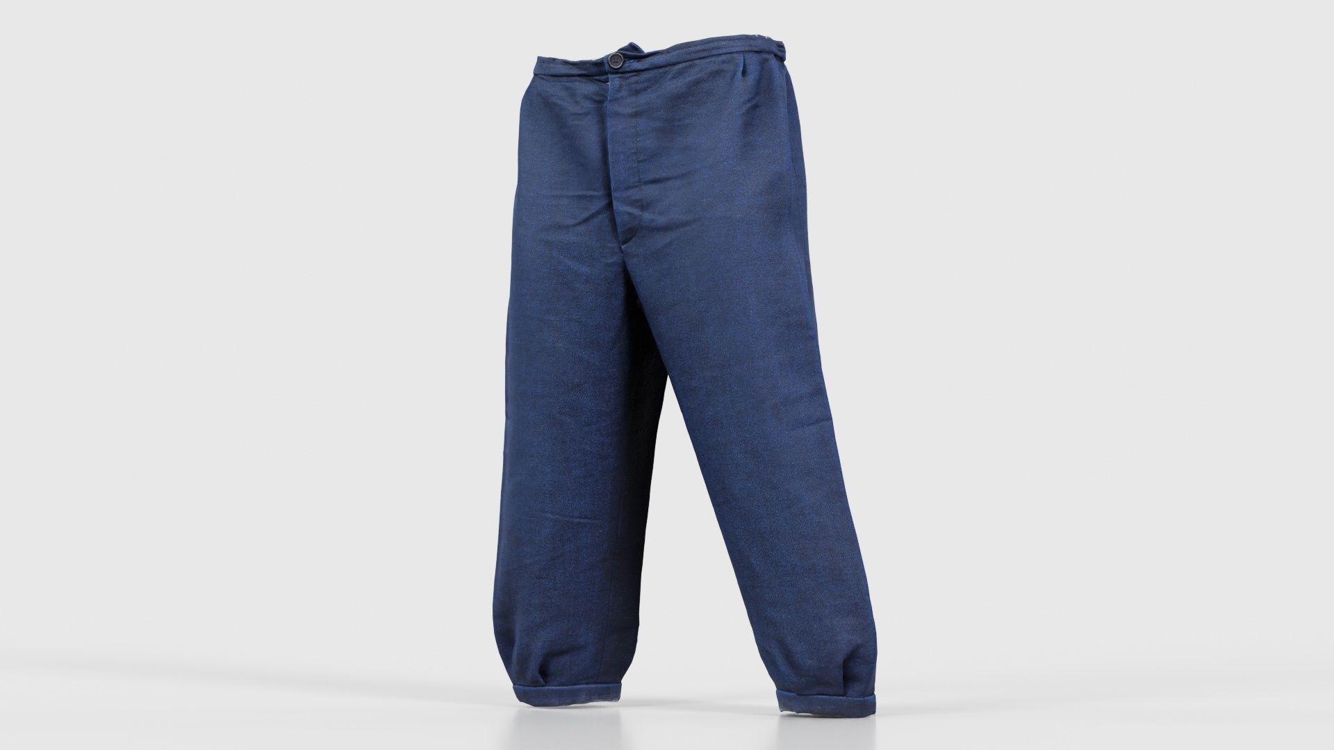 Red Stud Trousers Low-poly 3D model_26