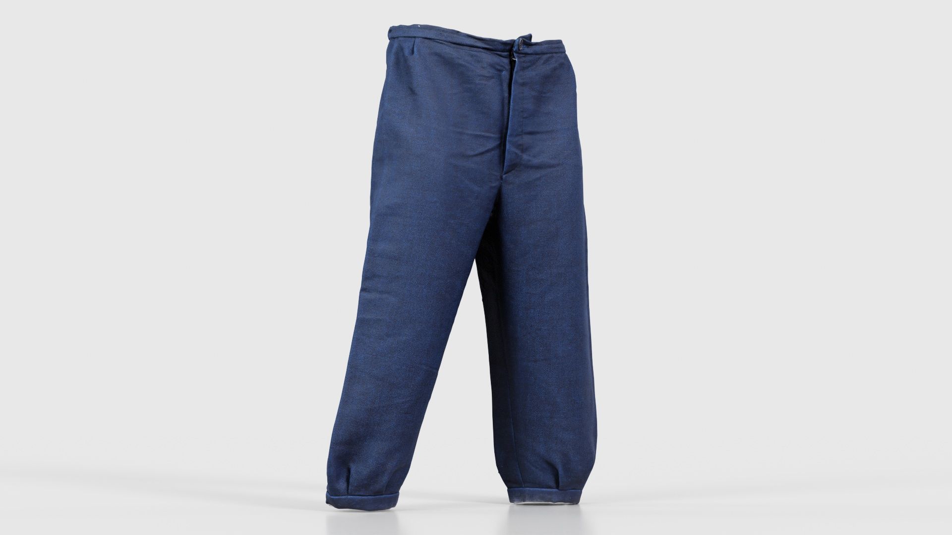 Red Stud Trousers Low-poly 3D model_16