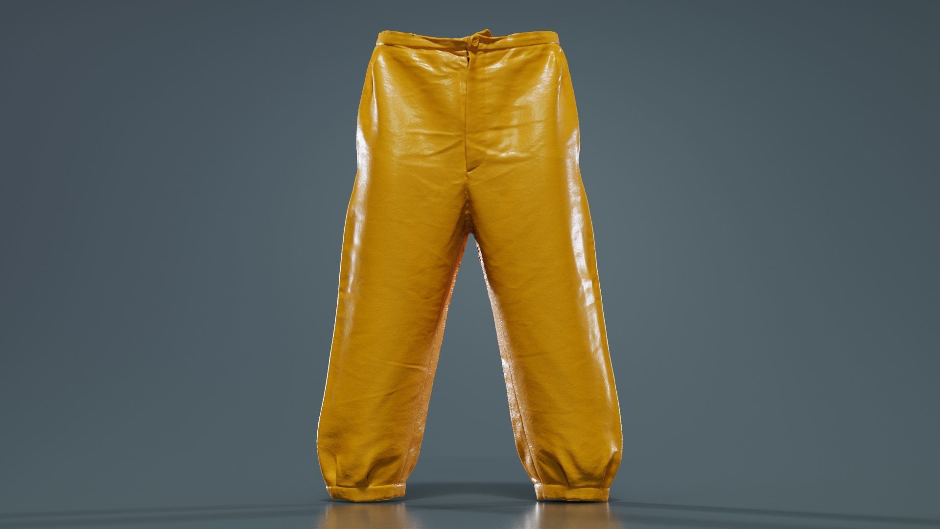 Red Stud Trousers Low-poly 3D model_12