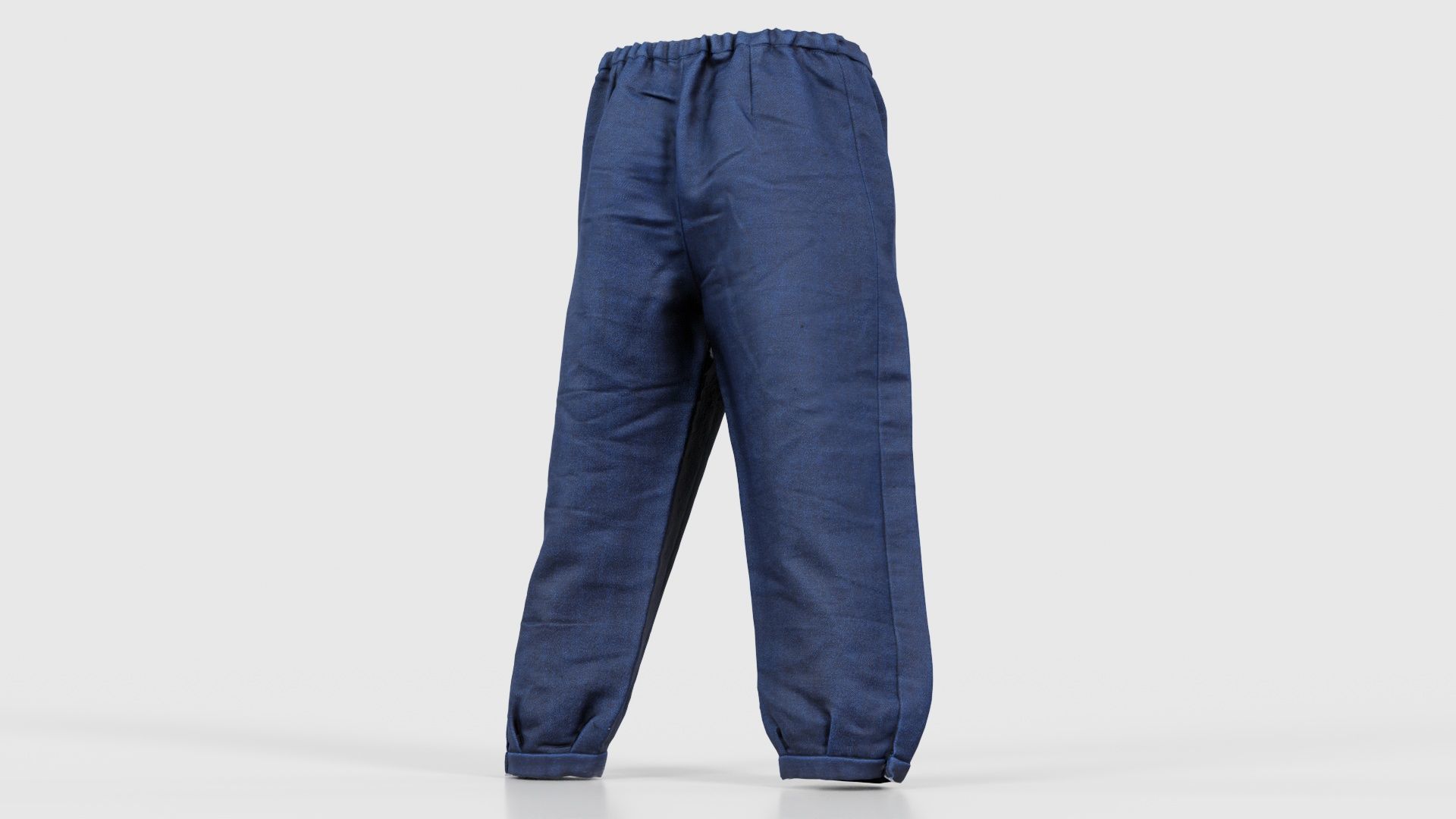 Red Stud Trousers Low-poly 3D model_20