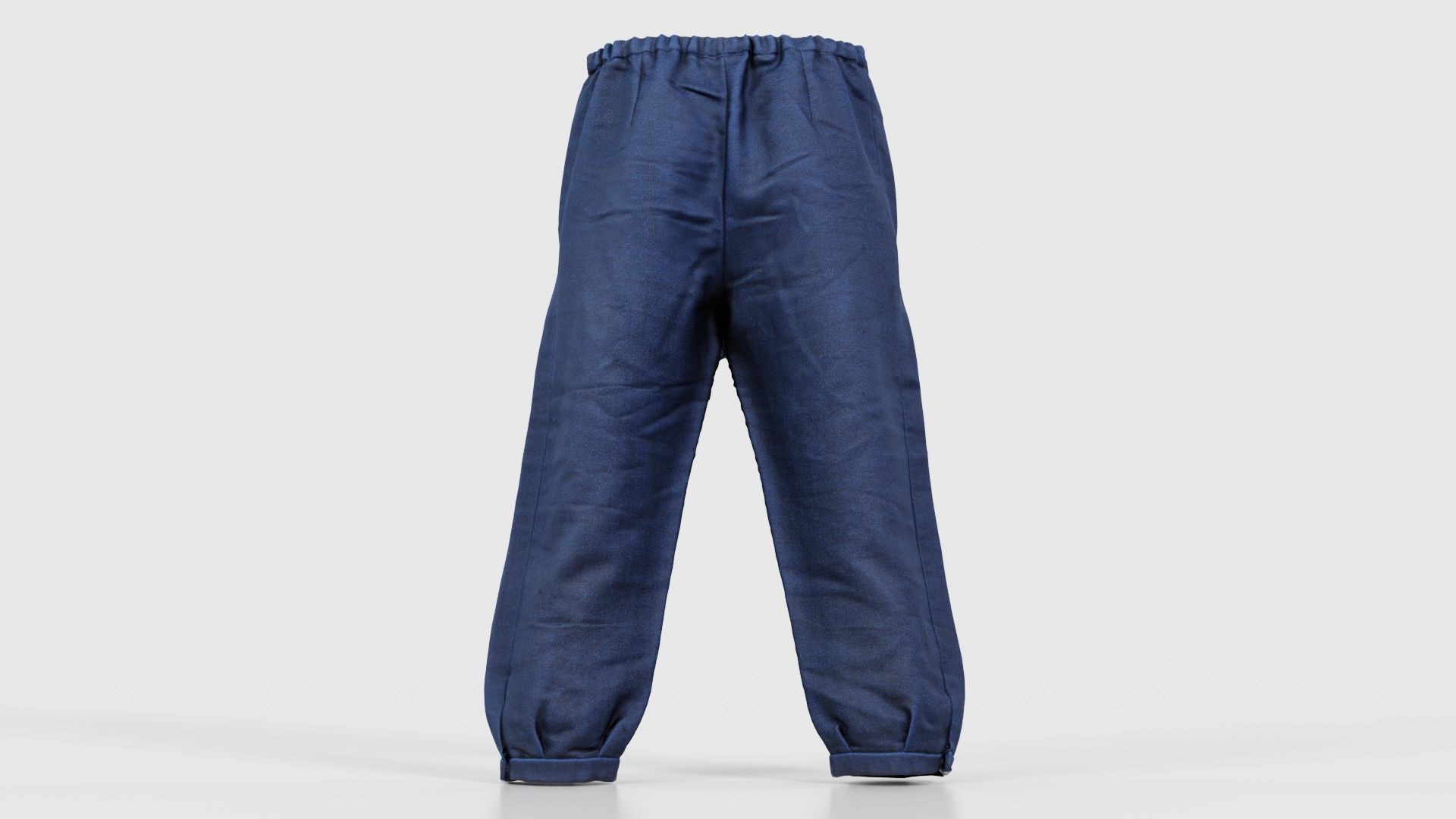 Red Stud Trousers Low-poly 3D model_21