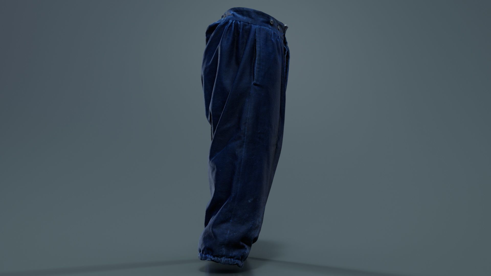 Star Trousers Low-poly 3D model_2
