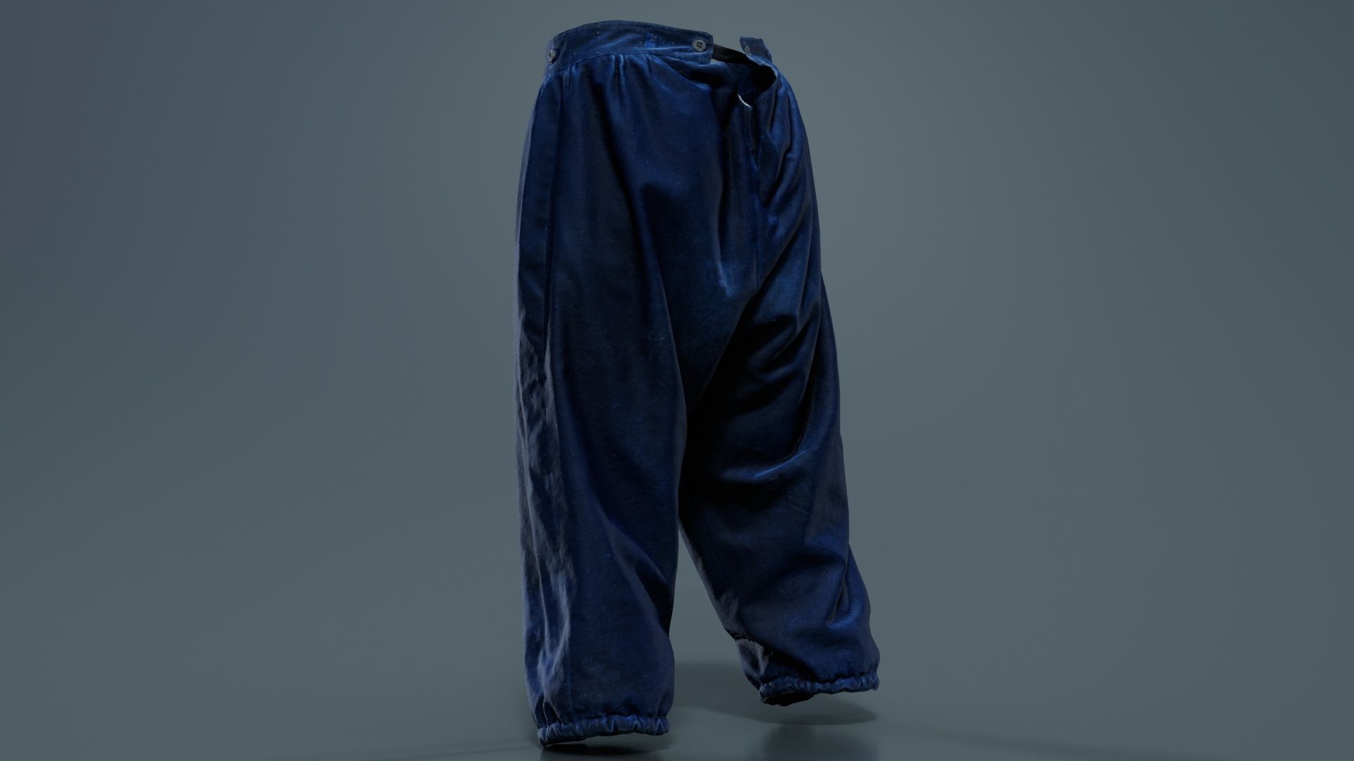 Star Trousers Low-poly 3D model_4