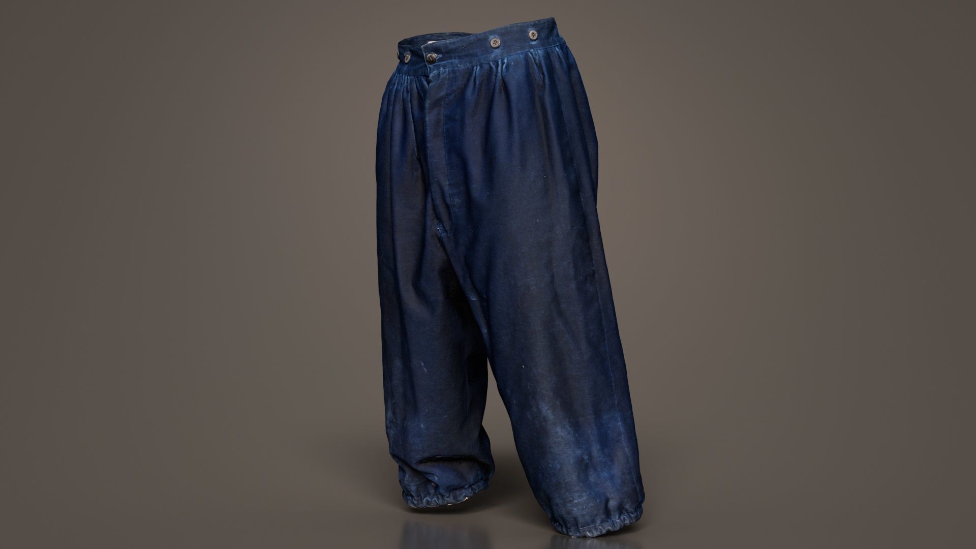Star Trousers Low-poly 3D model_3