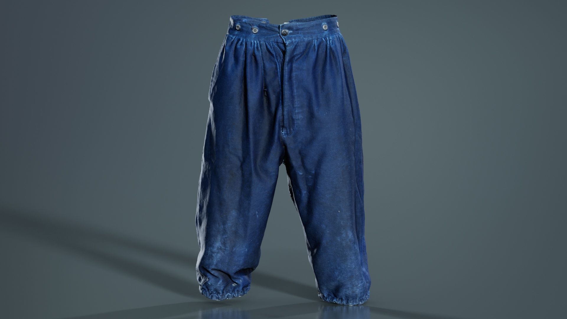 Star Trousers Low-poly 3D model_5