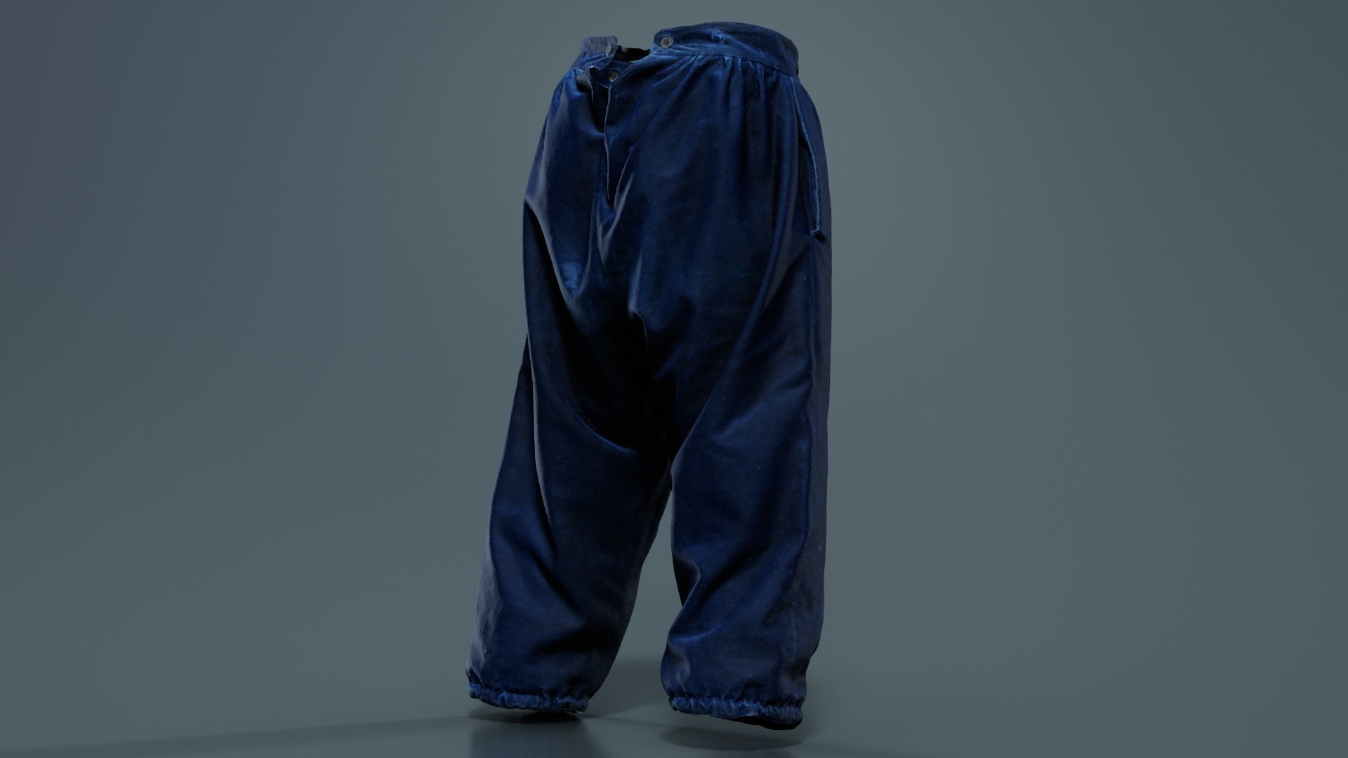 Star Trousers Low-poly 3D model_6