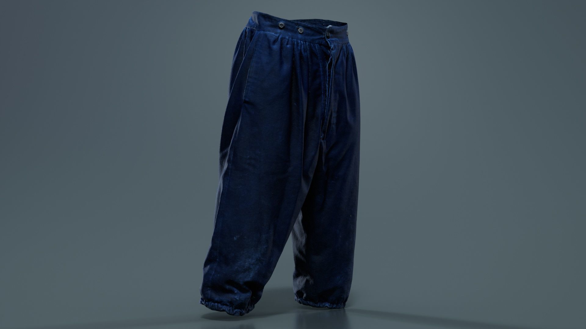 Star Trousers Low-poly 3D model_7