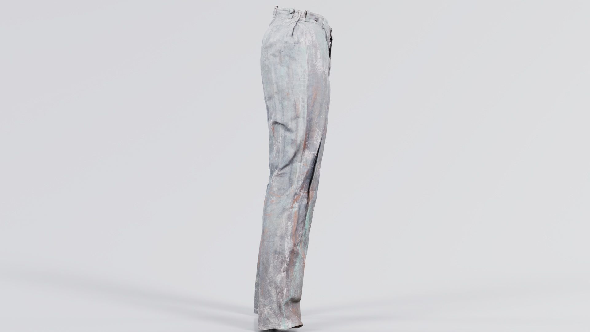 Statue Trousers Low-poly 3D model_2
