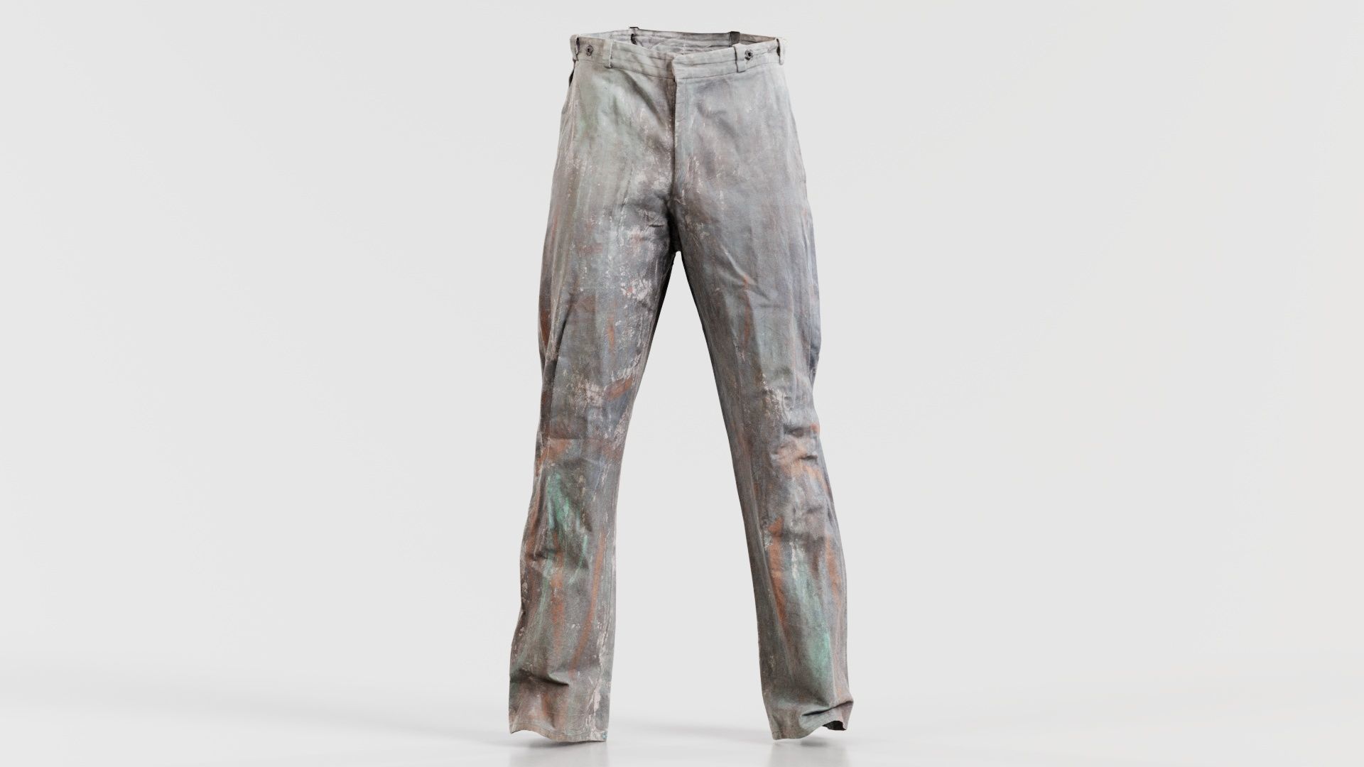 Statue Trousers Low-poly 3D model_5