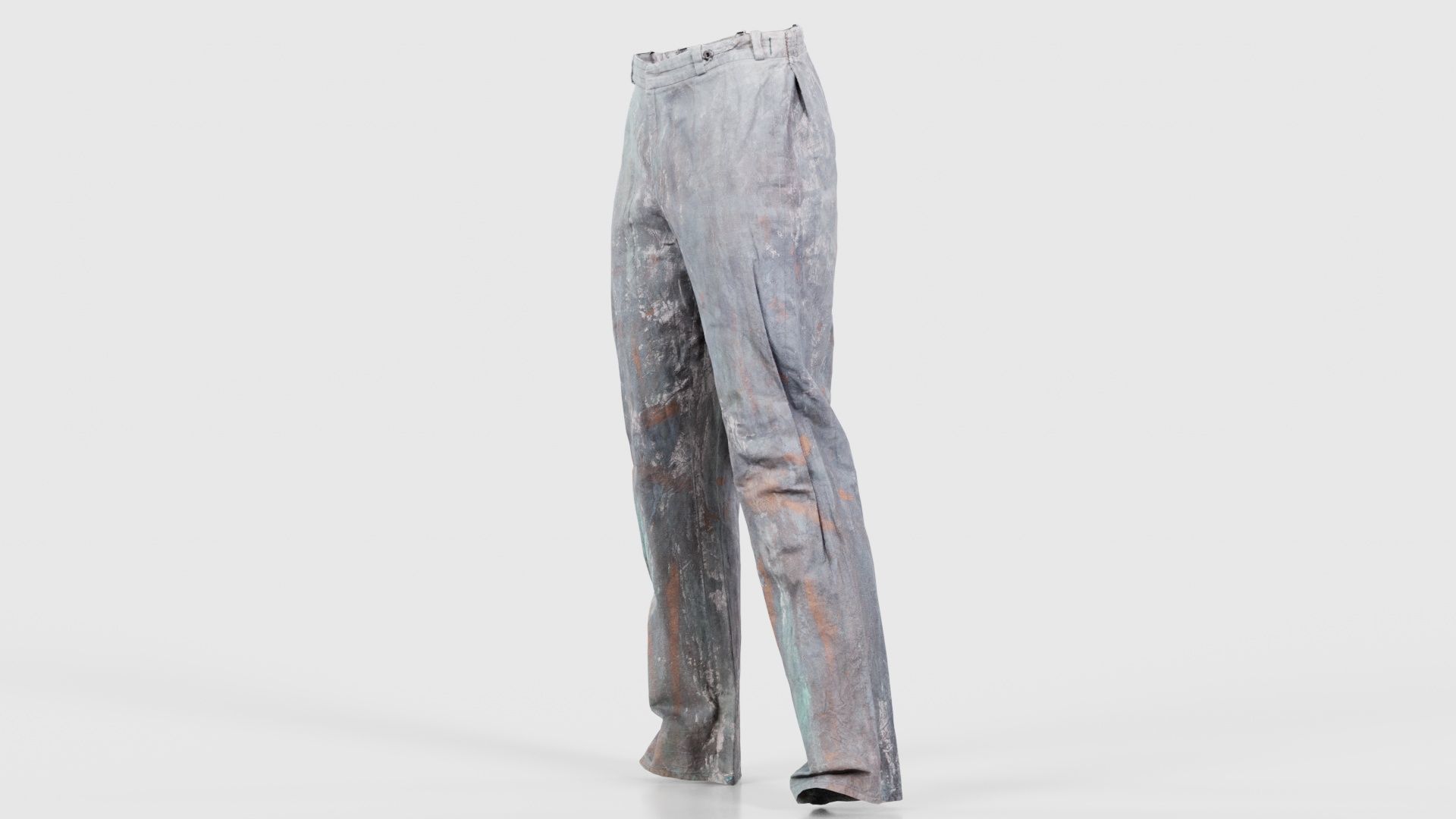 Statue Trousers Low-poly 3D model_25