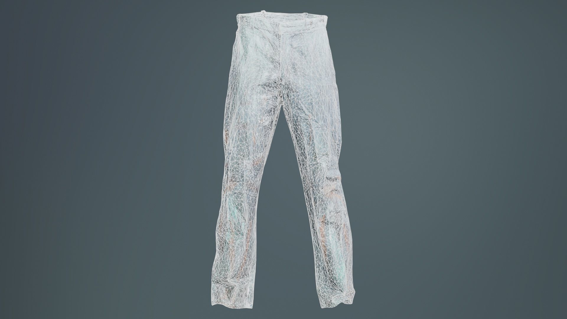 Statue Trousers Low-poly 3D model_9