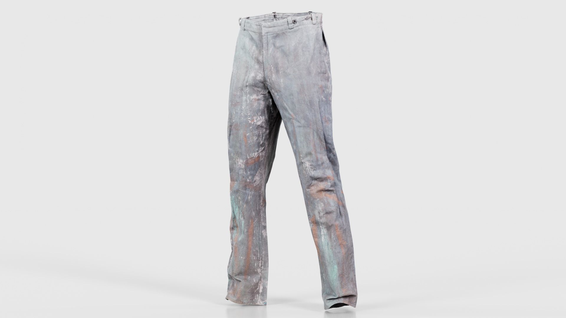 Statue Trousers Low-poly 3D model_26