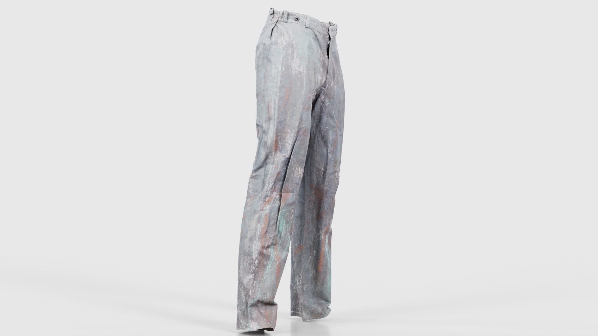 Statue Trousers Low-poly 3D model_17