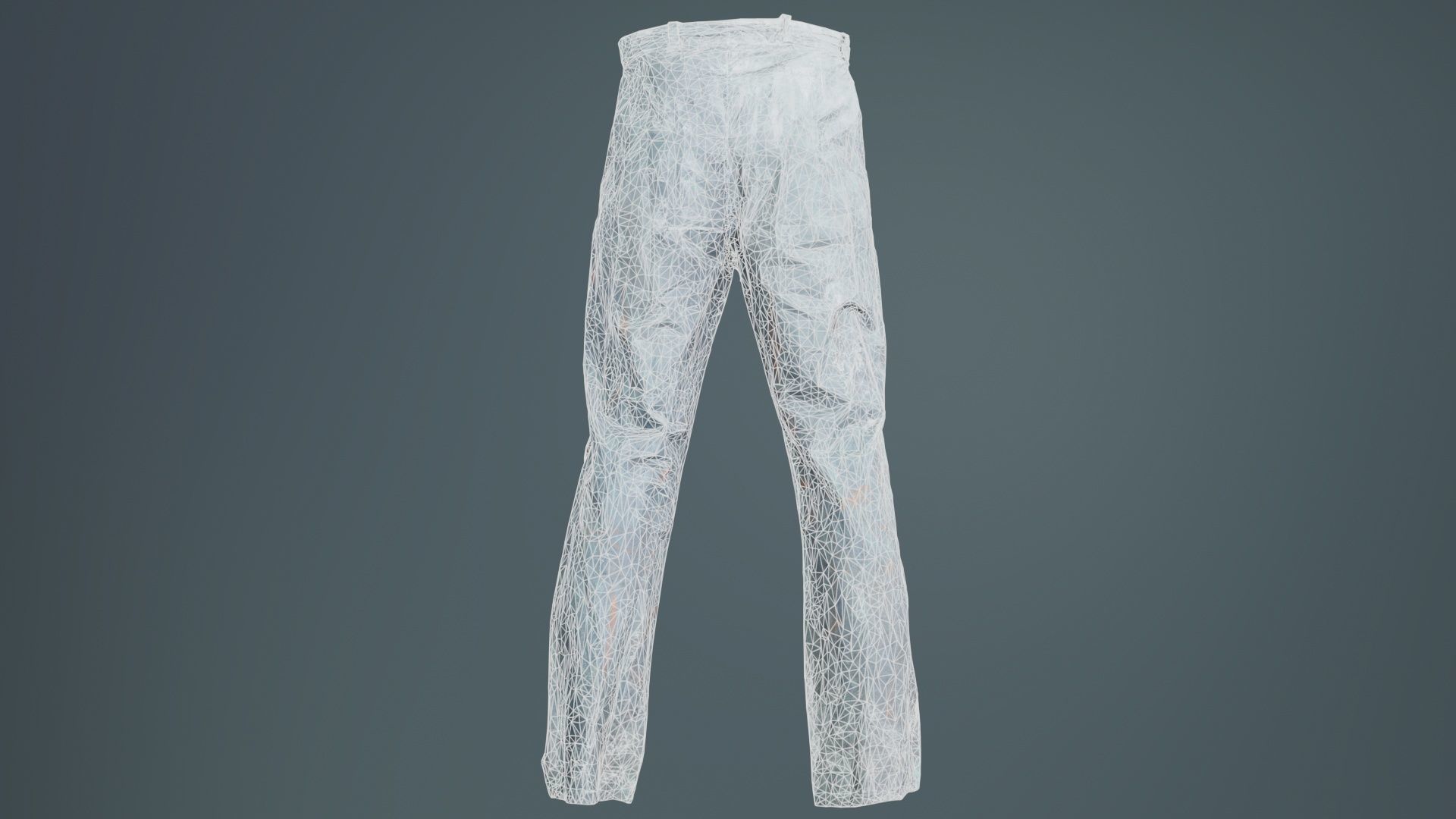 Statue Trousers Low-poly 3D model_10