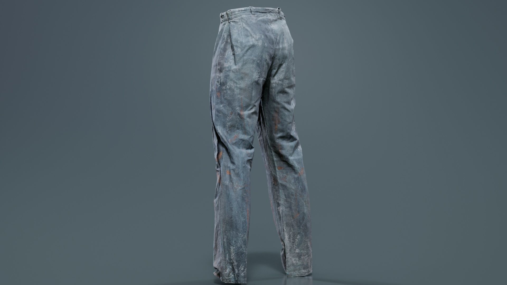 Statue Trousers Low-poly 3D model_7
