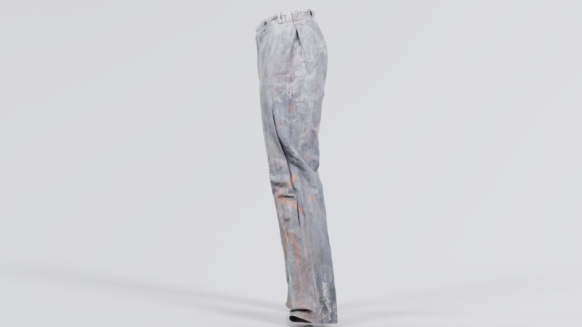 Statue Trousers Low-poly 3D model_8