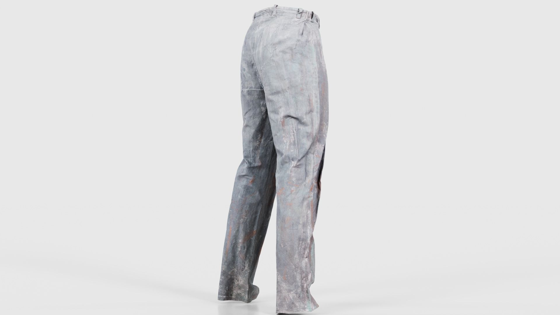 Statue Trousers Low-poly 3D model_19