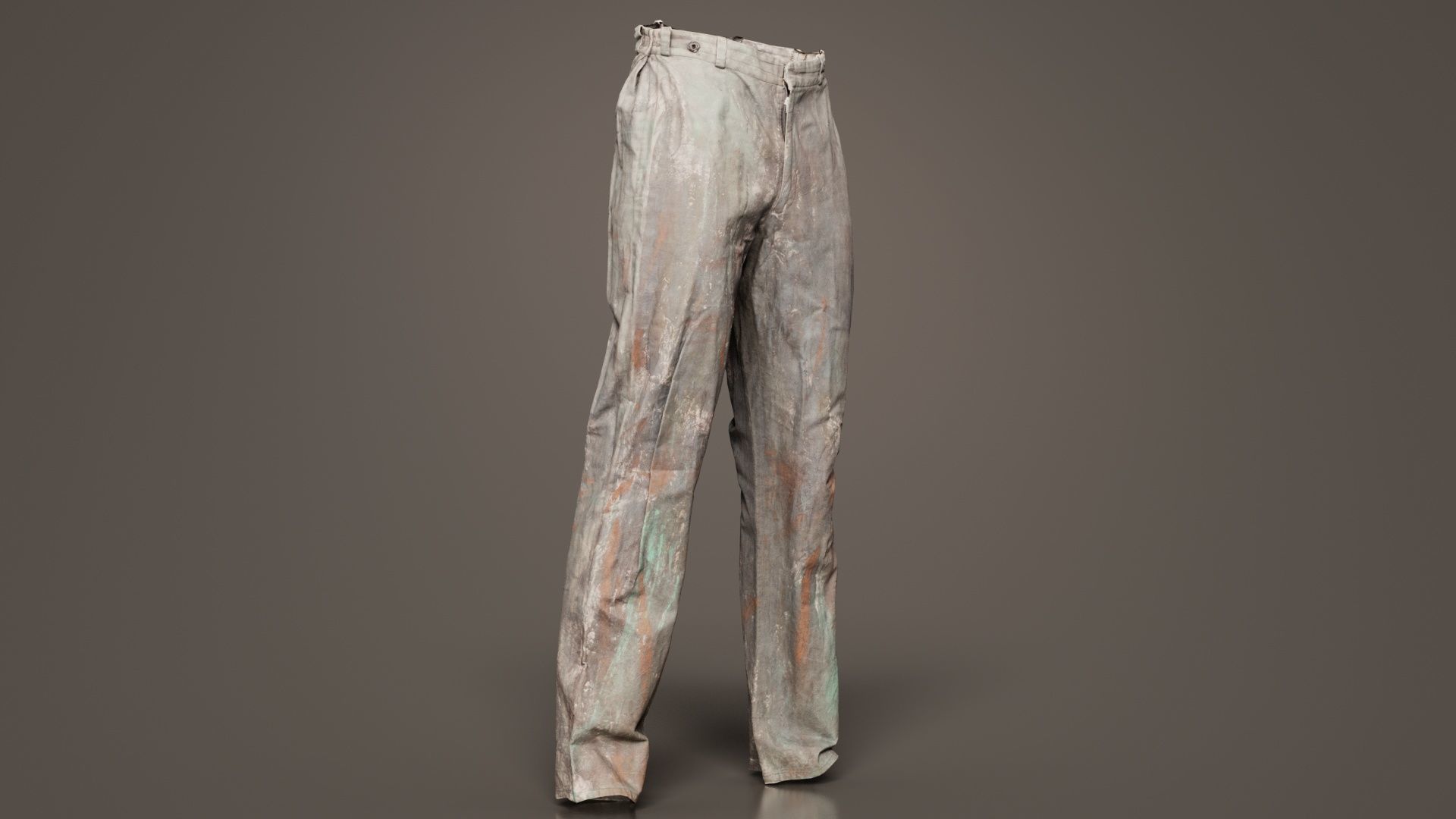 Statue Trousers Low-poly 3D model_1