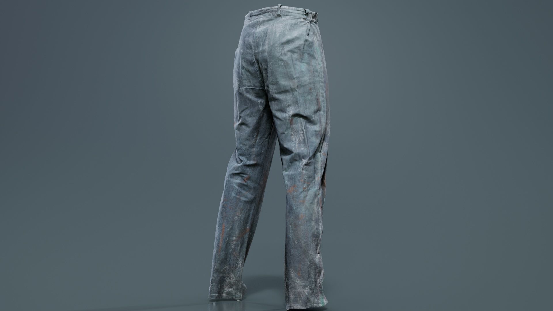 Statue Trousers Low-poly 3D model_6