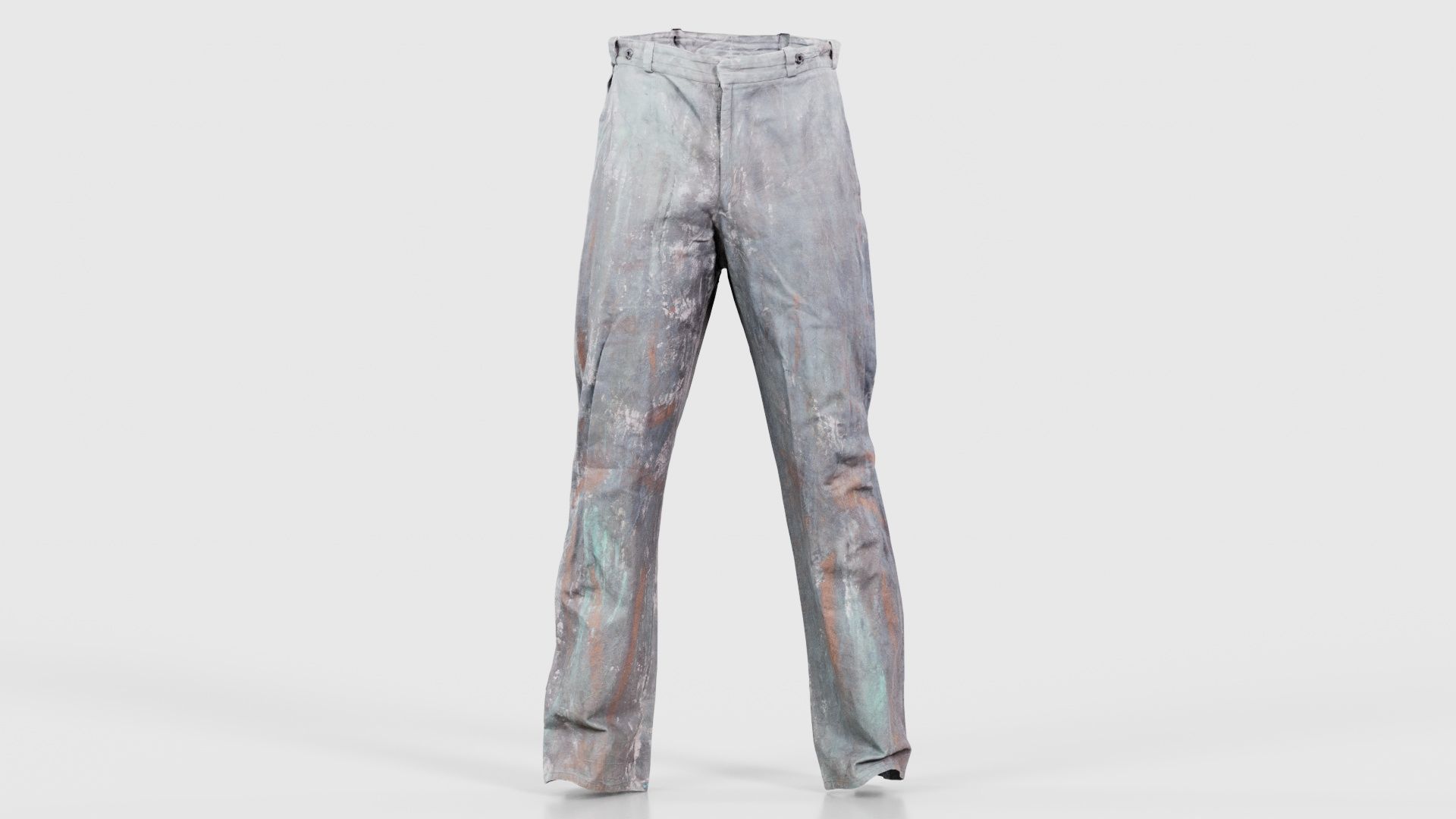 Statue Trousers Low-poly 3D model_15